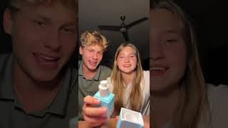 Having my sister try my skincare brand